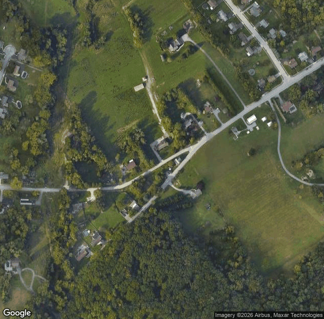 Aerial view of Brown's Tree Farm in York, PA