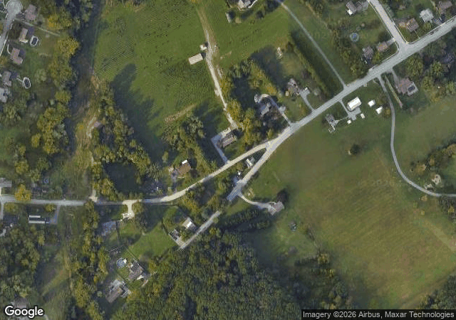 Aerial view of Brown's Tree Farm in York, PA