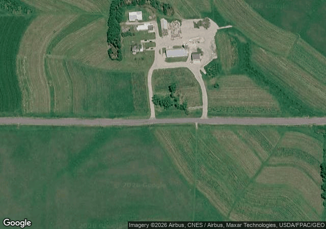 Aerial view of Cooks' Woods in Fennimore, WI
