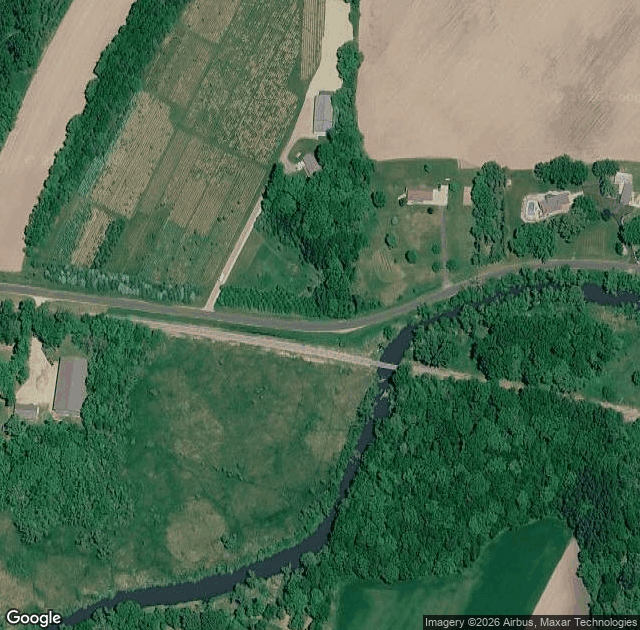 Aerial view of Riverside Christmas Trees in Marshall, WI